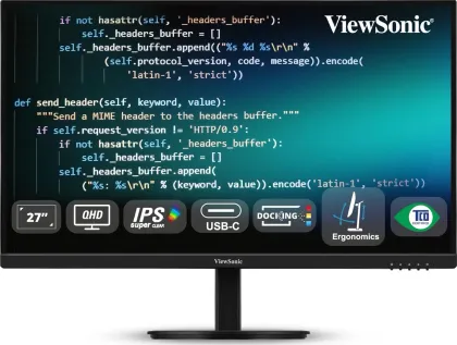 ViewSonic VG2709U-2K 27 inch Quad HD Monitor