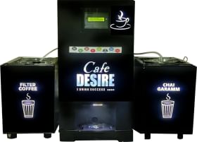 Cafe DESIRE I DRINK SUCCESS Express Fully Automatic Fresh Milk Coffee Tea Vending Machine