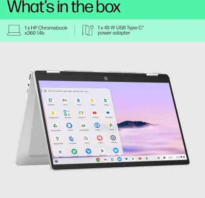 HP Chromebook x360 14b-cd0014TU Laptop (Intel Core i3-N305/ 8GB/ 256GB UFS/ Chrome OS)