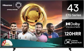 Hisense E7Q Series 43 inch Ultra HD 4K Smart QLED TV (43E7Q)