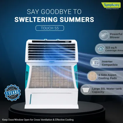Symphony Touch 55 L Room Air Cooler