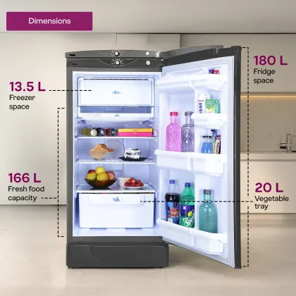 Godrej RD EDGE 205AN WRF ST GR 180 L 1 Star Single Door Refrigerator