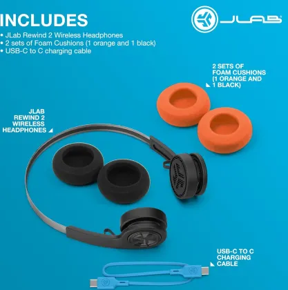 JLab Rewind 2 Wireless Retro Headphones