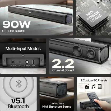 Mivi Nex 90 Wireless Bluetooth Soundbar