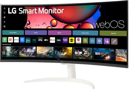 LG 34SR60QC-W 34 inch WQHD Smart Monitor
