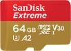 SanDisk Extreme 64GB UHS-I Micro SDXC Memory Card
