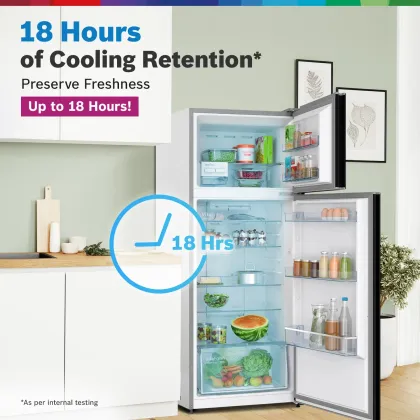 Bosch CTC35K22NI 334 L 2 Star Double Door Refrigerator