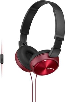 Flat 1400 OFF | Sony MDR-ZX310APBCE Headset with Mic (Red, Over the Ear)