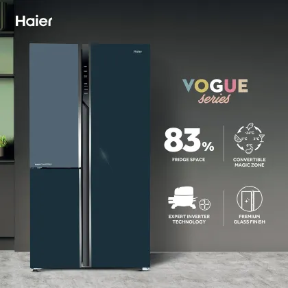 Haier HRT-683GOG-P 628 L Side by Side Door Refrigerator