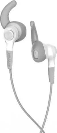 KALENJI ONEAR 100 RUNNING EARPHONES WHITE AND GREY