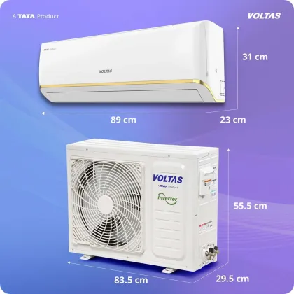 Voltas 183INV Vertis Zen Gold 1.5 Ton 3 Star Inverter Split AC