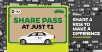 OLA Cabs : Share Pass at Just Re. 1
