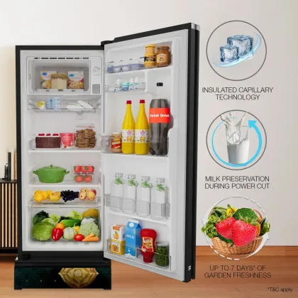 Whirlpool 215 IMPRO GD ROY 5S INV Emerald Swarna 192 L 5 Star Single Door Refrigerator