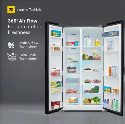 Realme TechLife 584MS025RMB 584 L Side by Side Refrigerator