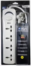 Mr. Right MR5204 2 Meter 4 Socket Surge Protector