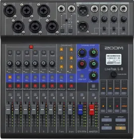 Zoom LiveTrak L-8 8 Channel Digital Mixer