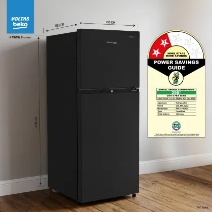 Voltas Beko RFF370D/WPV300RXBO 320 L 2 Star Double Door Refrigerator