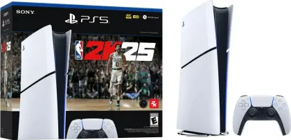 Sony PlayStation 5 Slim Digital Edition Gaming Console - NBA 2K25 Bundle