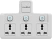 One Beat Wall OB-203 3 Sockets Surge Protectors