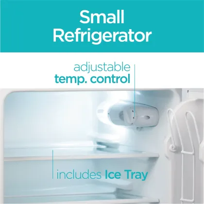 BLACK+DECKER BCRDK32W 3.1 Cu Ft Double Door Mini Refrigerator