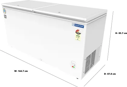 Blue Star CF3-400MEW 401 L Double Door Deep Freezer