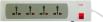 GM G-Power 3058 4+1 Socket Surge Protector