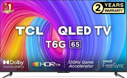 TCL T6G 65 inch Ultra HD 4K Smart QLED TV (65T6G)