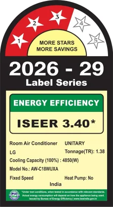 LG AW-C18WUXA 1.5 Ton 3 Star 2026 Window AC