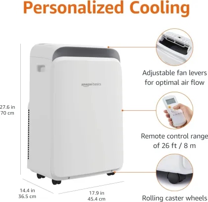 AmazonBasics MPPDA-08CRN8-BCG2 12000 BTU (ASHRAE) 115V Portable AC