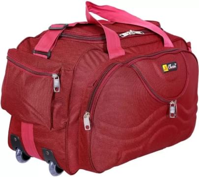 Inte Enterprises (Expandable) Red699 Duffel Strolley Bag  (Red)