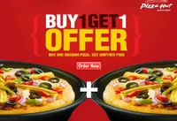Buy 1 Get 1 Free on Any Medium Pizzas