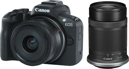 Canon EOS R50 24.2MP Mirrorless Camera with 18-45mm & 55-210mm Lens