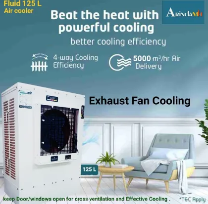 Arindamh Fluid 125 L Desert Air Cooler