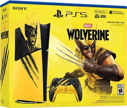 Sony PlayStation 5 Slim Digital Edition Gaming Console - Marvel's Wolverine Limited Edition Bundle