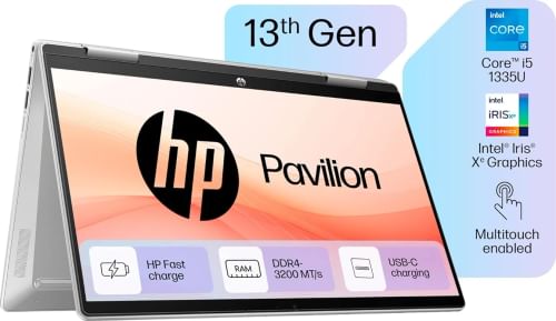 HP Pavilion x360 14-ek1148TU Laptop (13th Gen Core i5/ 16GB/ 512GB SSD/ Win11)