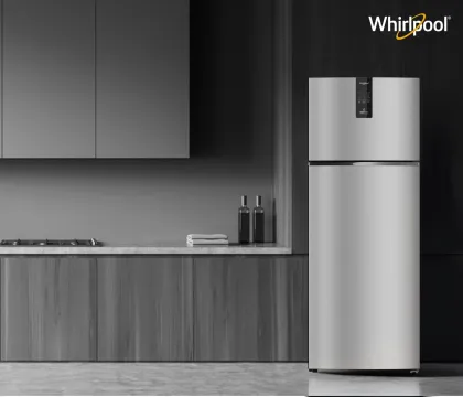 Whirlpool IF INV CNV 515 Alpha Steel-Y 467 L 2 Star Double Door Refrigerator