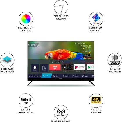 Limeberry LB55MU11BSNS5GV 55 inch Ultra HD 4K Smart LED TV