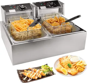 Kobbey Double Tank 12L Electric Deep Fryer