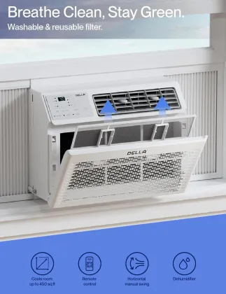 Della ‎048-TL-W10KW 10000 BTU 115V Window AC