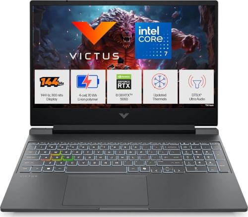 HP Victus 15-fa2405TX Gaming Laptop (Intel Core 7-240H/ 24GB/ 1TB SSD/ Win 11/ 8GB RTX 5060 Graphics)