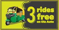 Get First 3 Ola Auto Rides Free in Multiple Cities | Coupon Codes Inside