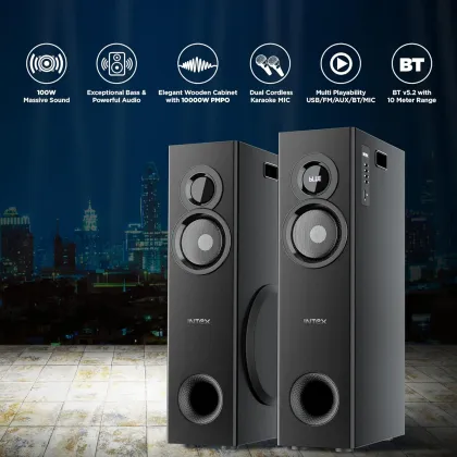 Intex 1000-D 100W Bluetooth Tower Speaker