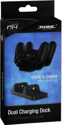 Microware Dual Dock For Ps4 Wireless Dualshock Controller (Dobe) Mmpl-Ps4dual Charging Station
