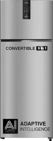 Whirlpool IF INV CNV 480 Alpha Steel-Y 431 L 2 Star Double Door Refrigerator