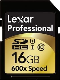 Lexar Professional 16GB SDHC UHS-I Class 10 Flash Memory Card(600x)