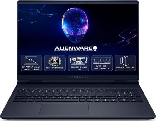 Alienware 16 Aurora AC16250 Gaming Laptop (Intel Core 5 210H/ 16GB/ 512GB SSD/ Win 11/ RTX 4050 6GB Graph)