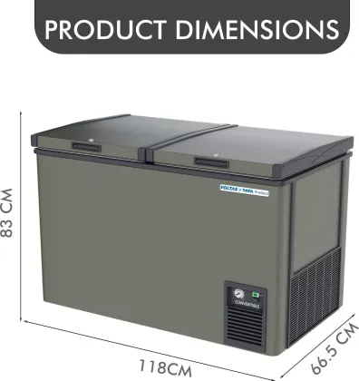 Voltas CVF320DD-P 320 L Double Door Deep Freezer