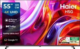 Haier H5G 55 inch Ultra HD 4K Smart LED TV (55H5G)