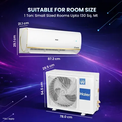 Haier HSA14KU-GAI5NB-I 1 Ton 5 Star 2026 Inverter Split AC