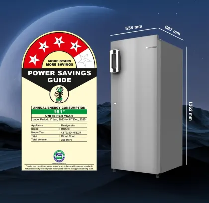 Bosch CST22S24NI 226 L 4 Star Single Door Refrigerator